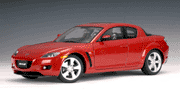 AUTOart Mazda RX-8 (LHD) in Red (75922)